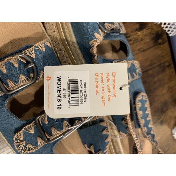 Freely Women's Raffia Platform Sandals, 10 - Picture 7 of 9